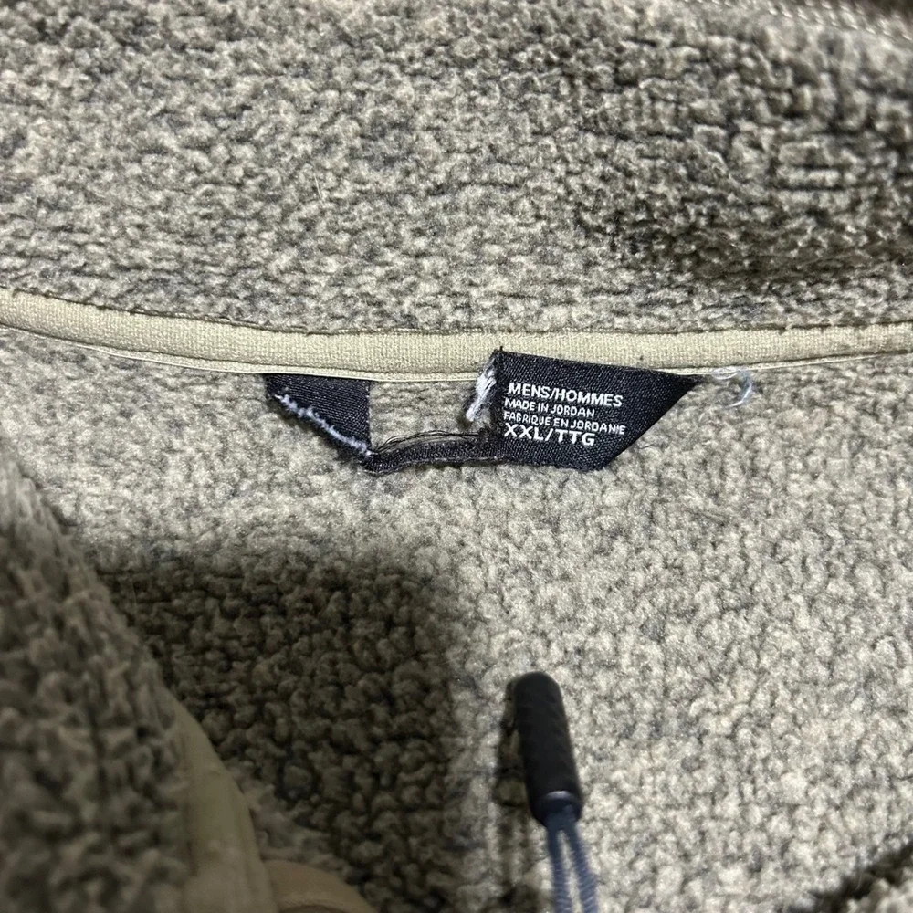 The North Face Gordon Lyons Pullover Mens XXL Brown Heather Quarter Zip Fleece